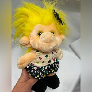 Vintage trolio trolls chosun 1992 plushie stuffed toys nostalgie